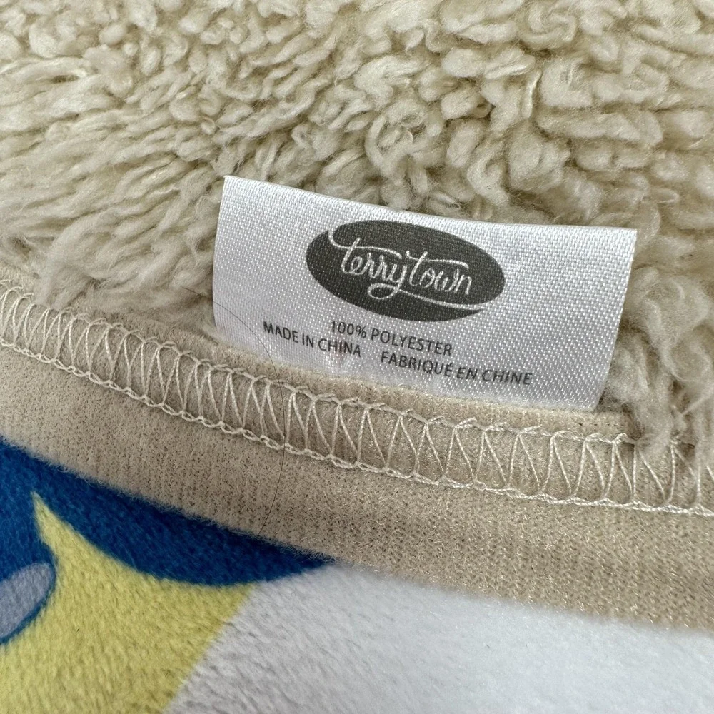 TerryTown Baby Blanket Reversible Sherpa Fleece‎ Bedtime Stars Nursery Security